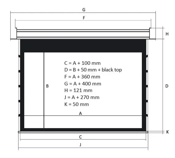 Kauber InCeiling Tensioned BT Cinema Clear 113