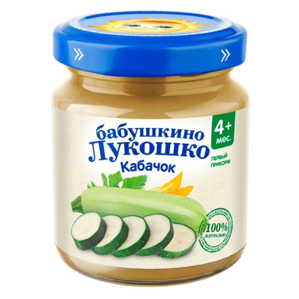 Пюре Бабушкино Лукошко 100 г Кабачок