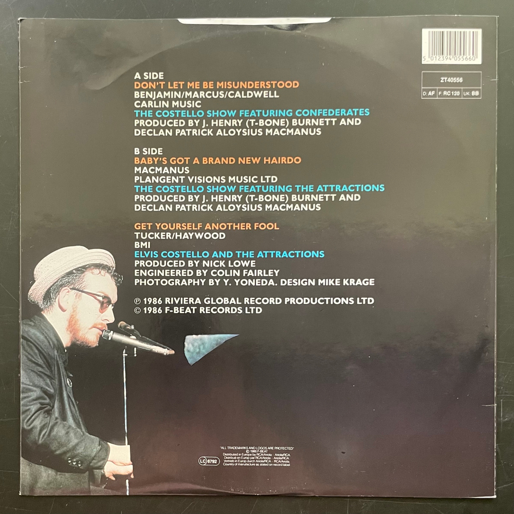 Виниловая пластинка The Costello Show ‎– Don't Let Me Be Misunderstood ( 12"", 45 RPM)