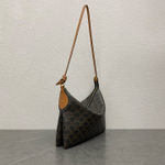 Сумка Celine Duo Zipped, коричневая с узором Triomphe — фото 3