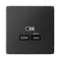 Розетка с USB C Systeme Electric ArtGallery Базальт GAL001427