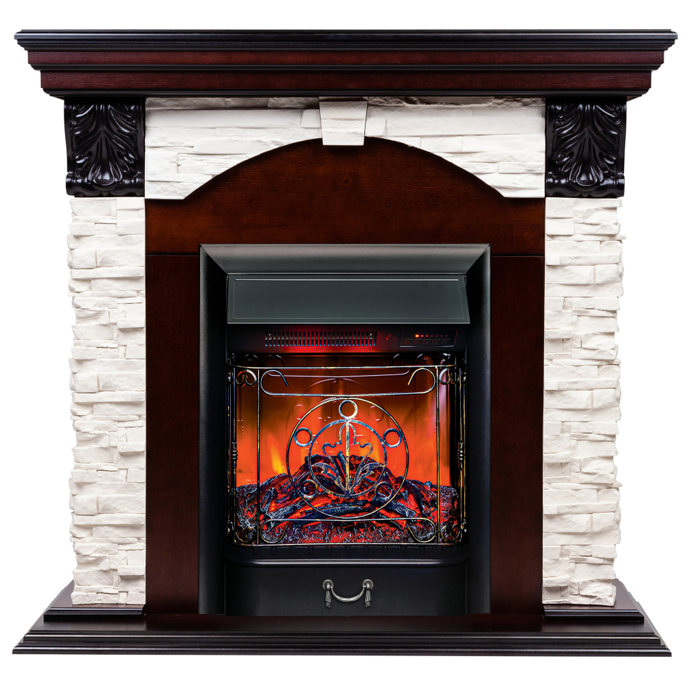 Каминокомплект Real Flame Dublin Lux AO с очагом Majestic Lux Black RC