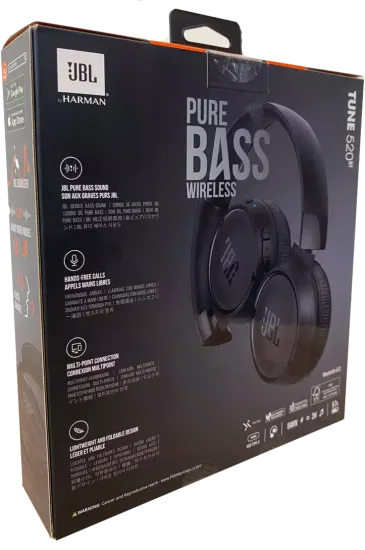 Беспроводные наушники JBL Tune 520BT Черный