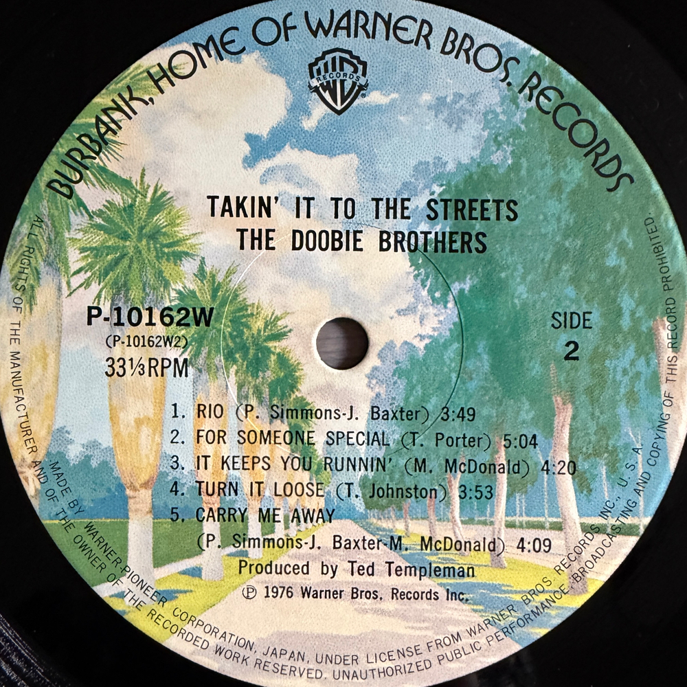 Виниловая пластинка The Doobie Brothers ‎– Takin' It To The Streets LP
