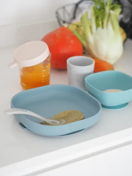 Набор посуды Beaba Coffrey Repas Silicone Jungle