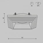 Встраиваемый светильник Maytoni Gyps Modern DL005-1-01-W-1