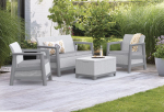 Комплект мебели Сканди (Scandi Linea 2 Seater Set) пепельно-серый