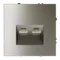Розетка компьютерная двойная RJ45+RJ45 Cat 6 Voltum S70 Шелк VLS060204