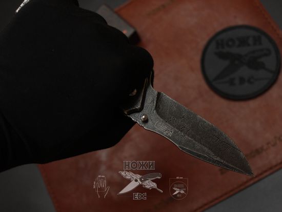 Cкладной нож VN P563 c клинком из стали 420, рукоять Stainless Steel