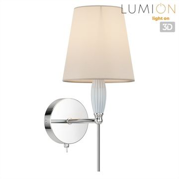 Бра 1*Е14 8279/1W хром/серый KARMEN Lumion