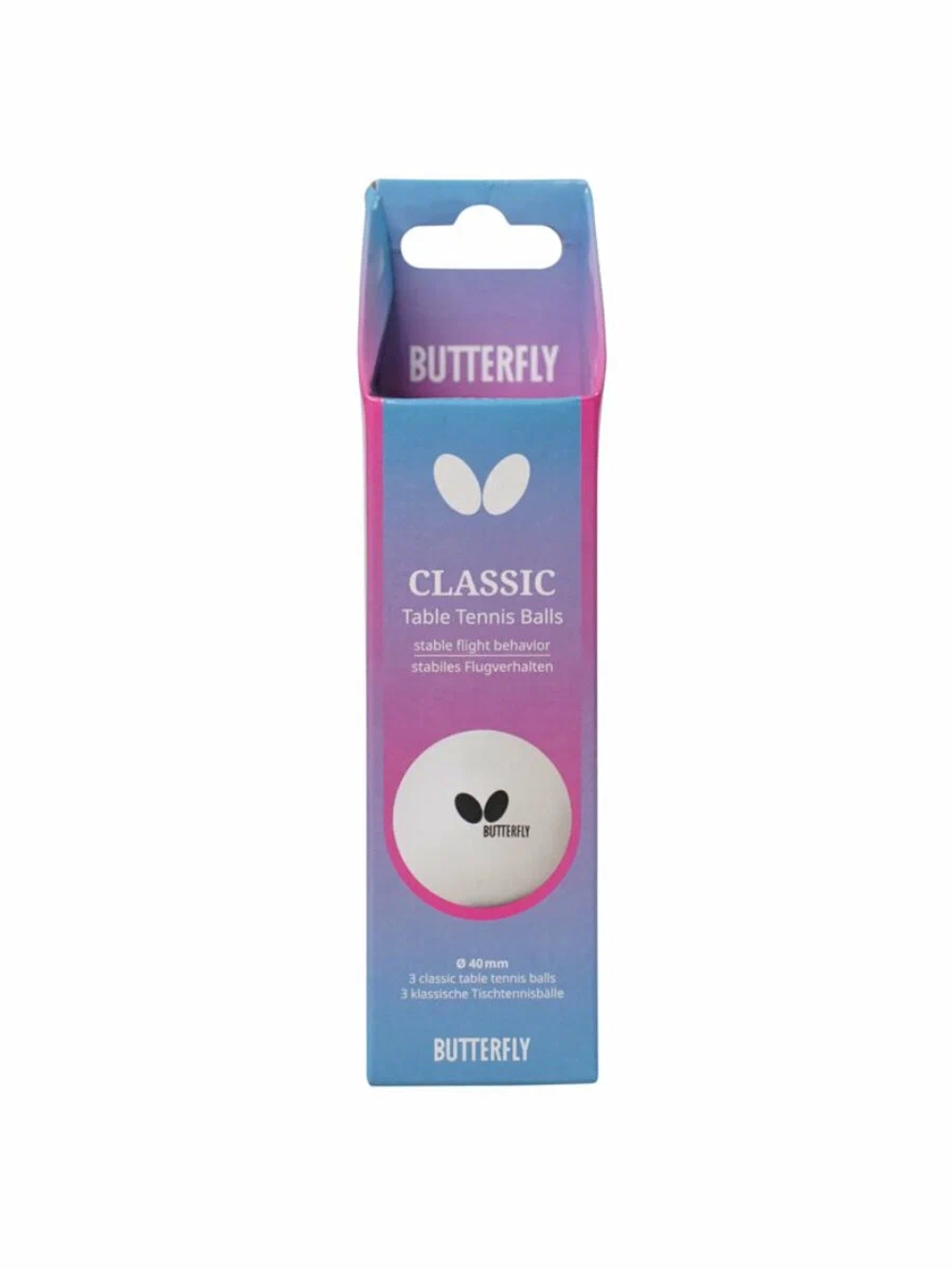 Мячи для настольного тенниса Butterfly Classic 3 шт