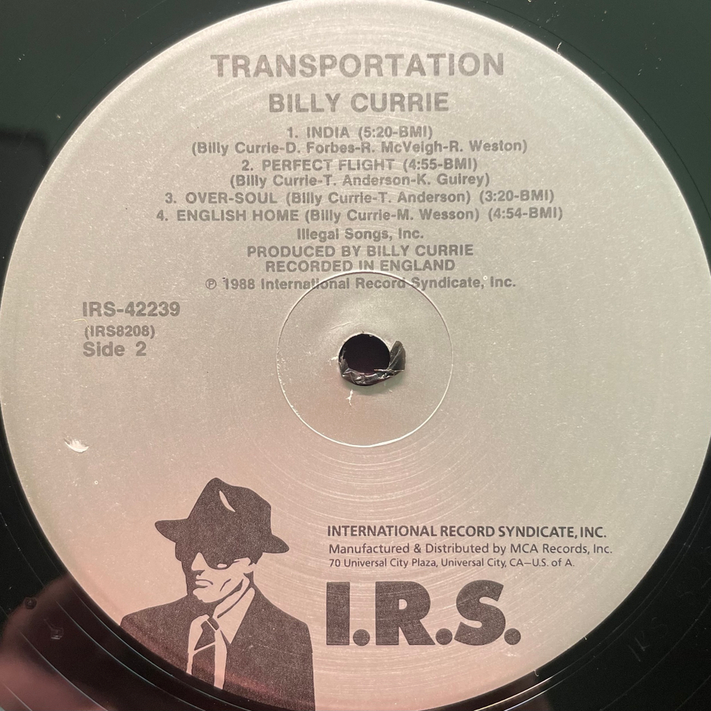 Billy Currie With Guest Steve Howe ‎– Transportation (США 1988г.)