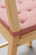 Подушка на стул Икеа Юстина 35/42 x 40 х 4 см, красный