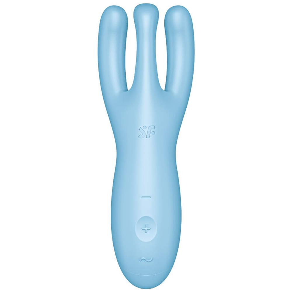 Satisfyer Threesome 4 Вибромассажер голубой
