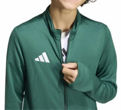 Кофта для мальчика теннисная Adidas Kids Entrada 26 Track - dark green/white