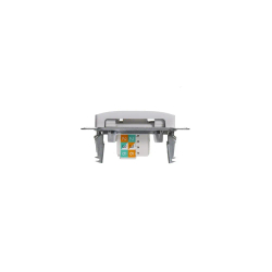 GLOSSA РОЗЕТКА двойная RJ11+RJ45 кат.5e, механизм, БЕЛЫЙ