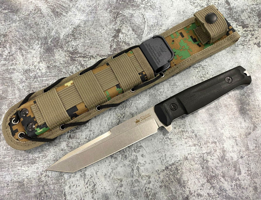 Тактический нож Aggressor D2 Stonewash, Kizlyar Supreme, 4650065057141