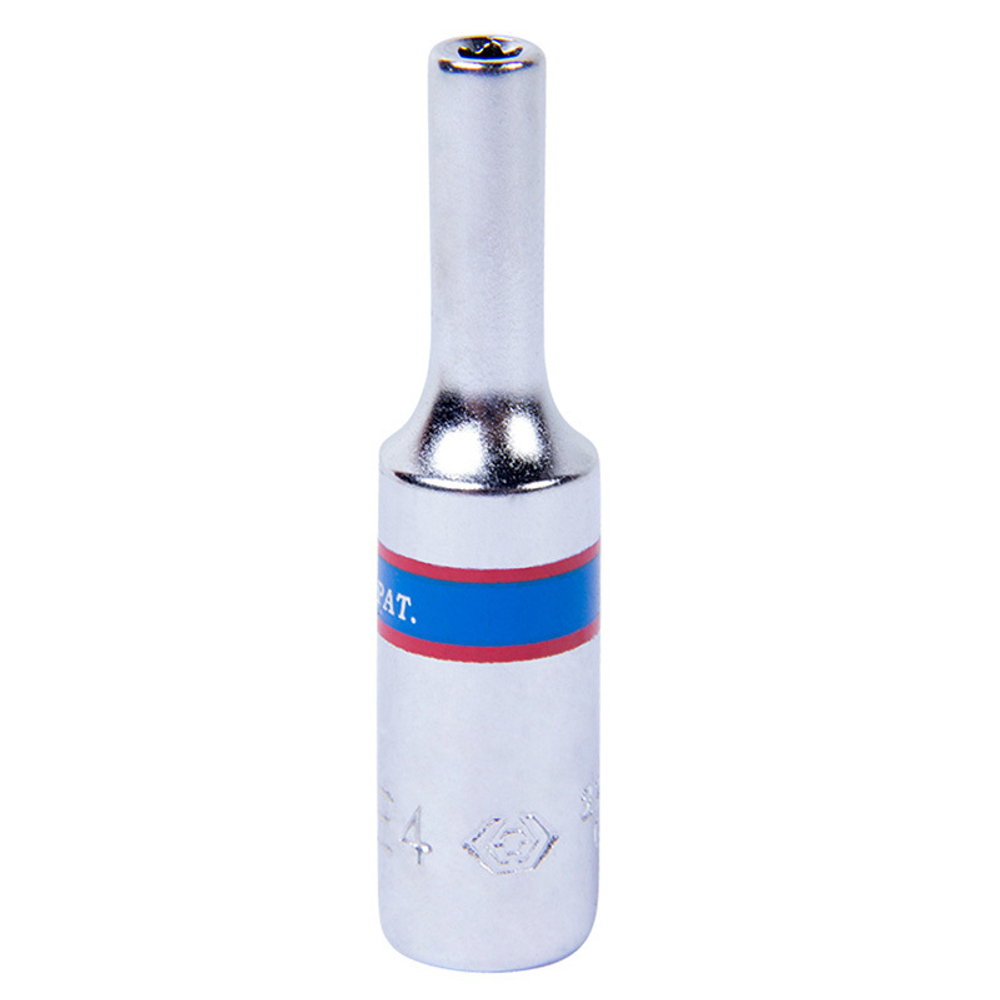 Головка торцевая глубокая TORX Е-стандарт 1/4", E4 KING TONY 227504M