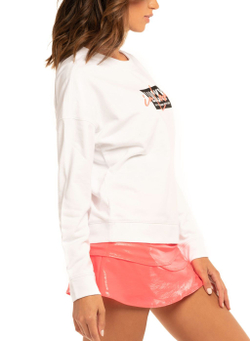 Женская Кофта теннисная Lucky in Love Core Signature Lucky In Love Pullover - белый