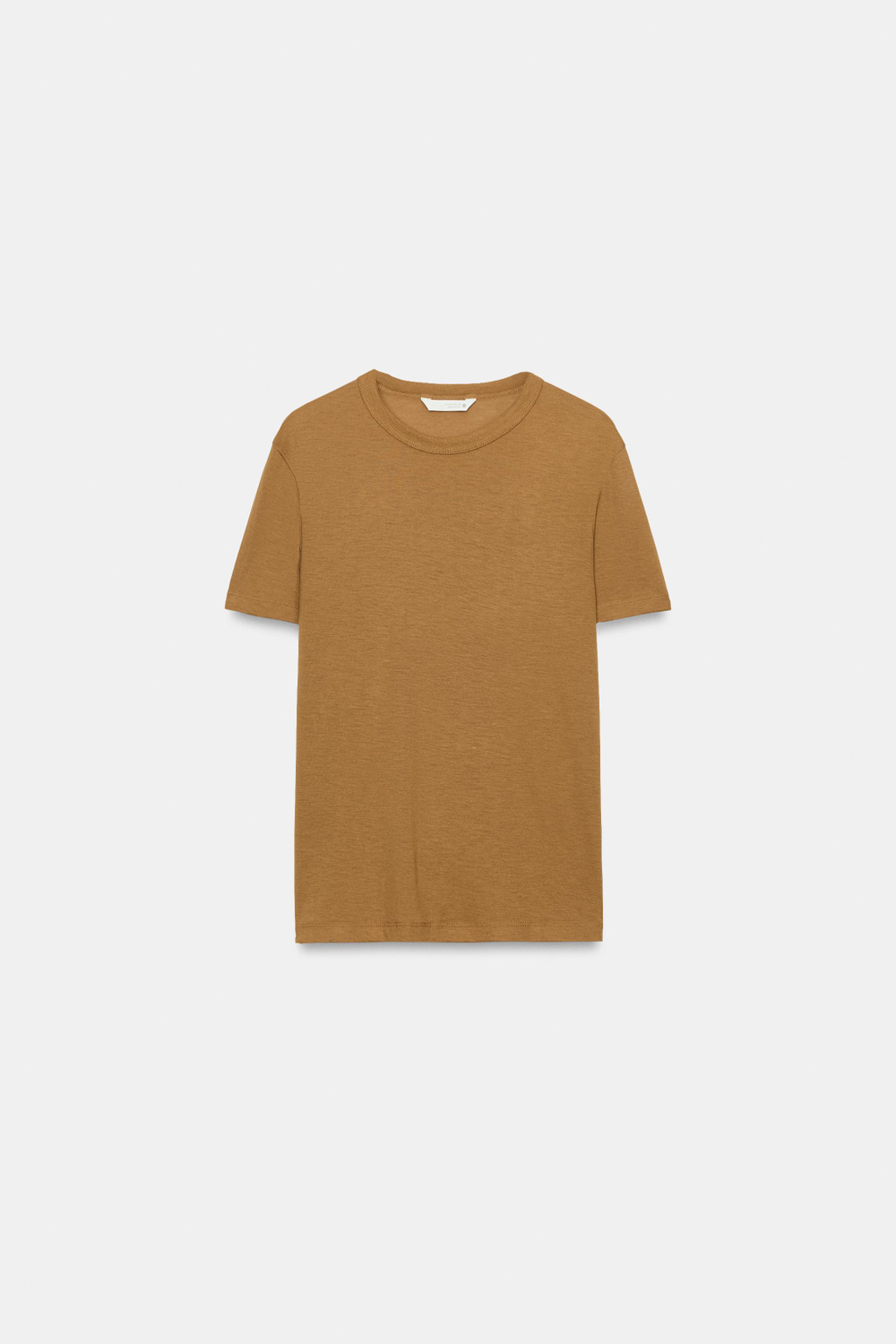 ФУТБОЛКА ИЗ ЛИОЦЕЛЛА С КОРОТКИМИ РУКАВАМИ — ZARA