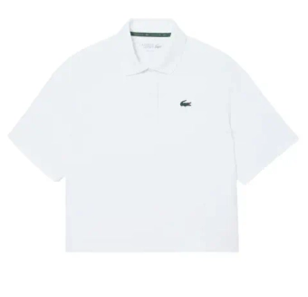 Женское теннисное поло Lacoste Ultra Dry UV Protect Sport - white
