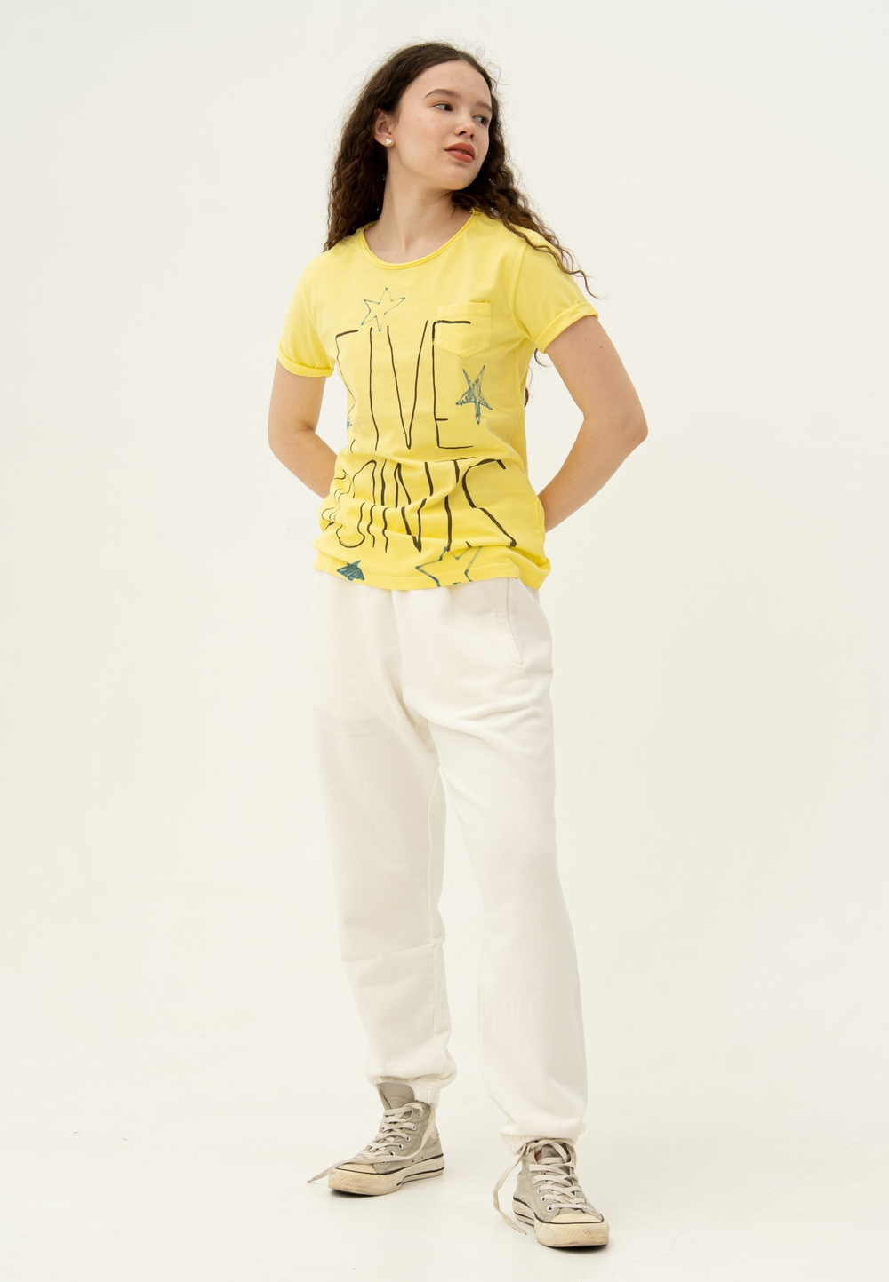Футболка бойфренд Bowery NYC "Five Points" Vintage Cloud Lemon