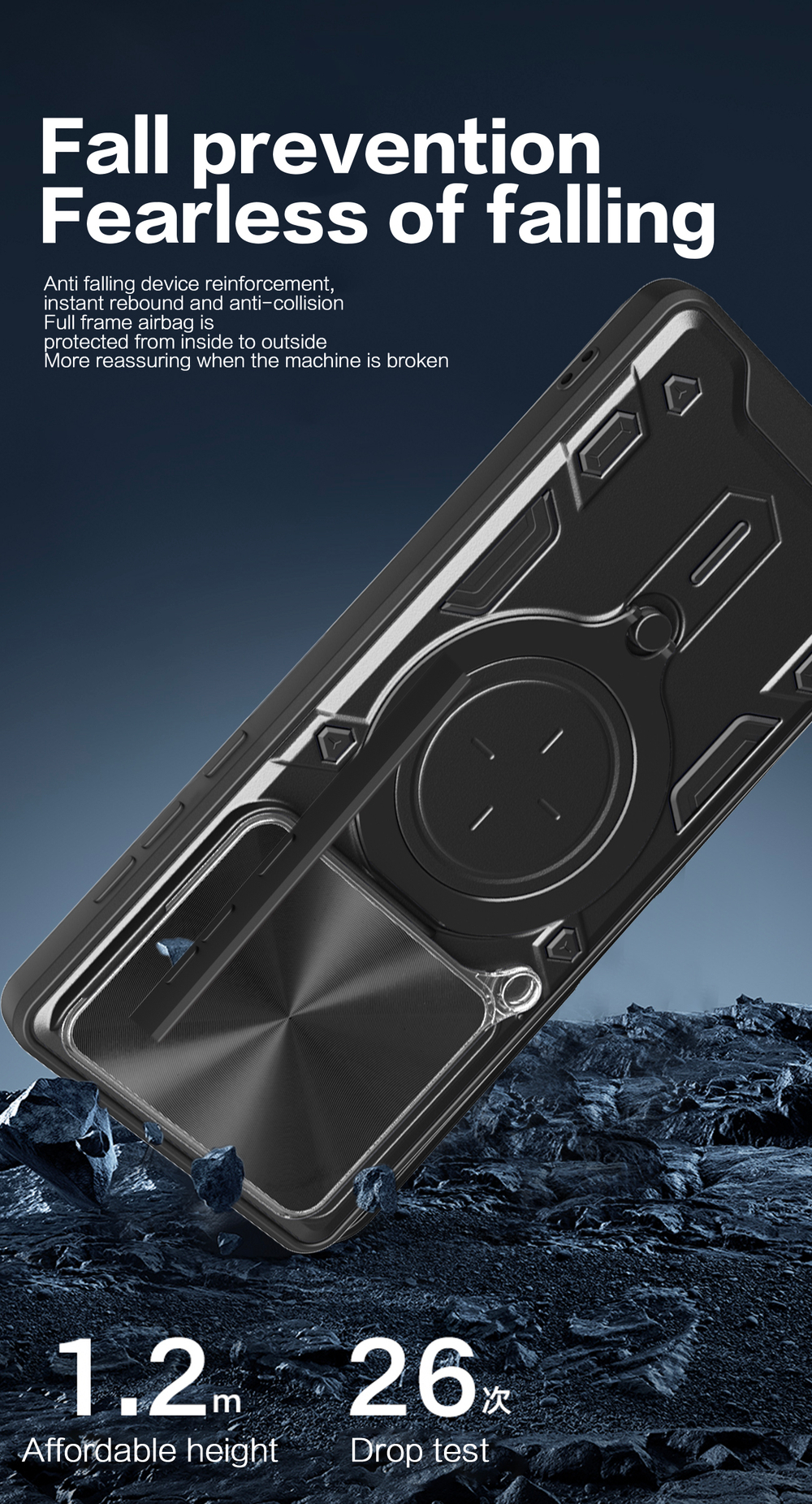 Чехол с кольцом Big Ring Case для Huawei Pura 70
