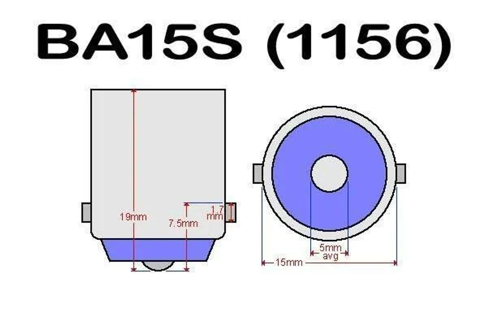 1 шт. Цоколь BA15S; BAU15S; 1156 (автомобиль, мотоцикл)