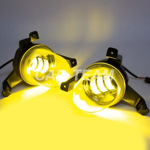 Противотуманные фары (ПТФ) линзованные "Sal-Man" на Chevrolet Aveo (арт. 01554) (3 диода LED 50W два режима (3000K+6000K))