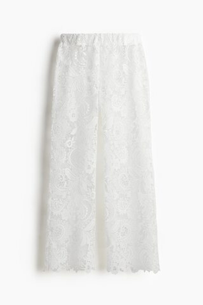 Широкие кружевные брюки - H&M