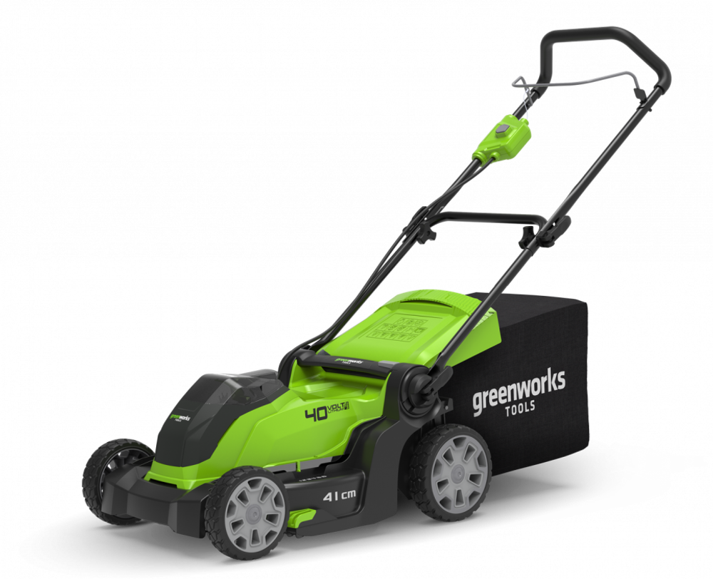 Аккумуляторная газонокосилка Greenworks G40LM41K8, 40v, 41 см, АКБ 8 А·ч и ЗУ