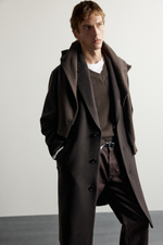 ПАЛЬТО RELAXED FIT ИЗ ШЕРСТИ — ZARA
