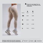 Леггинсы Push-Up Compression Leopard Leggings PRIMAL 849 Голубые