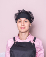 Колпак повара черный с сеткой