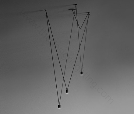 Pendant design lamp Match by Vibia (3 lampshade )