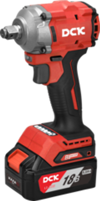 Гайковерт аккум ударный бесщеточный DCK KDPB358, 18В, 1/2 ", 2*5А/ч, 358нм