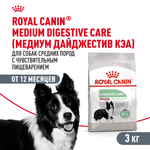 Royal Canin Medium Digestive Care Медиум Дайджестив кэа Корм сухой для взрослых собак средних размеров с чувствительным пищеварением 3кг