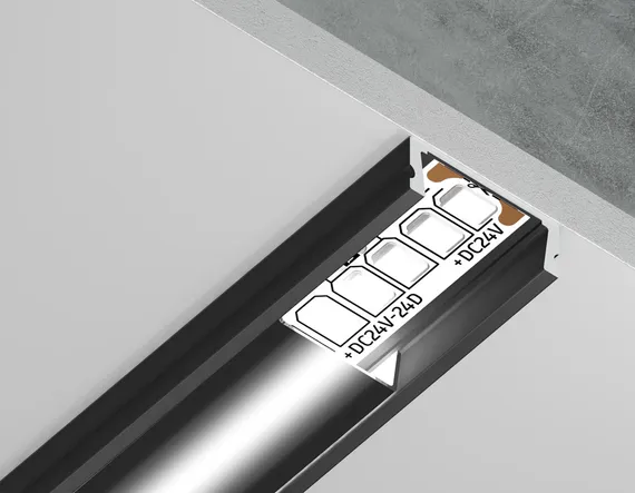 Профиль для светодиодной ленты Illumination GP1700BK/BK Ambrella