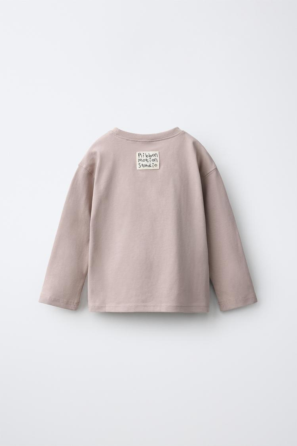 ZARA ФУТБОЛКА С ПРИНТОМ С ЖИВОТНЫМИ, СЕРОВАТО-КОРИЧНЕВЫЙ