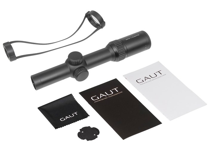 Прицел Gaut Quartz 1-4x24, сетка 65