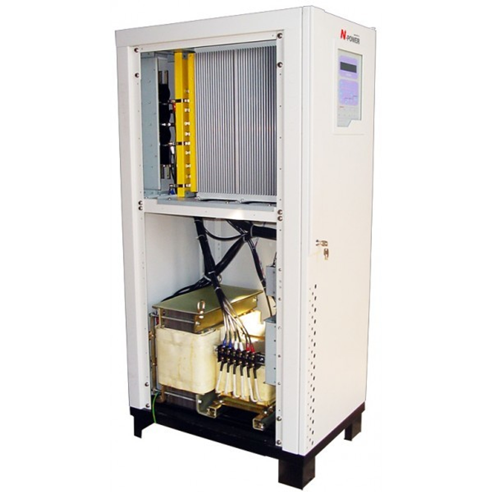 ИБП с двойным преобразованием N-Power Power Vision 40 3F ─ трехфазный ИБП 40 кВА с  полной гальванической развязкой и изолирующим трансформатором