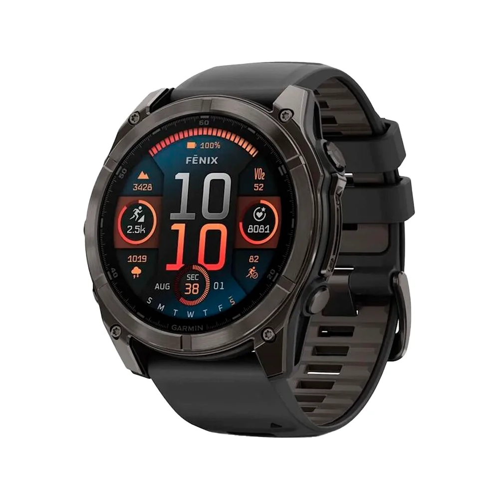 Умные часы Garmin Fenix 8, 51мм, Amoled Sapphire Titanium Carbon Gray (010-02905-21)