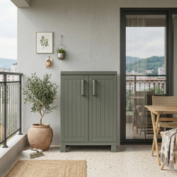 Уличная пластиковая тумба Toomax Wood Cabinet olive