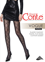 CONTE Vogue Колготки женские в ромбы с эффектом мелкой сетки