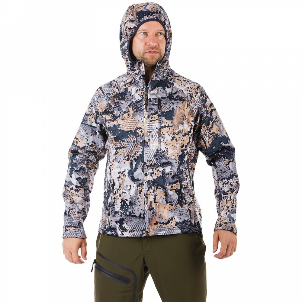 Толстовка мужская "Hunter", soft shell,откр.местность/open mountain, ХСН