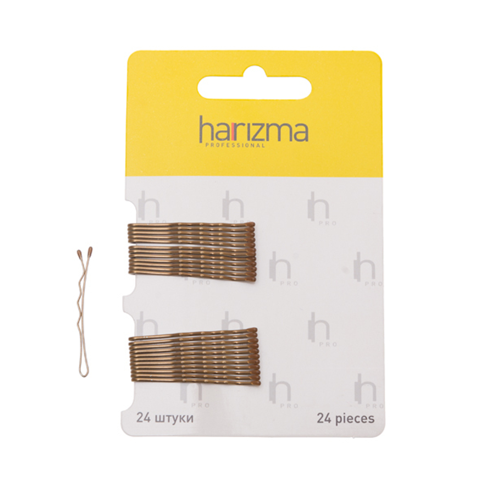 Harizma Невидимки-волна коричневые, 40 мм (24 шт)