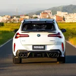 Карбоновый диффузор заднего бампера Sooqoo для BMW X3 G45 2025 БМВ аэродинамический тюнинг