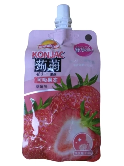 Желе питьевое Konjak со вкусом Клубники 258 г * 3 шт