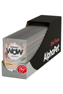 Консервы AlphaPet WOW Суперпремиум для стерилизованных кошек, паштет с цыпленком - 85 гр
