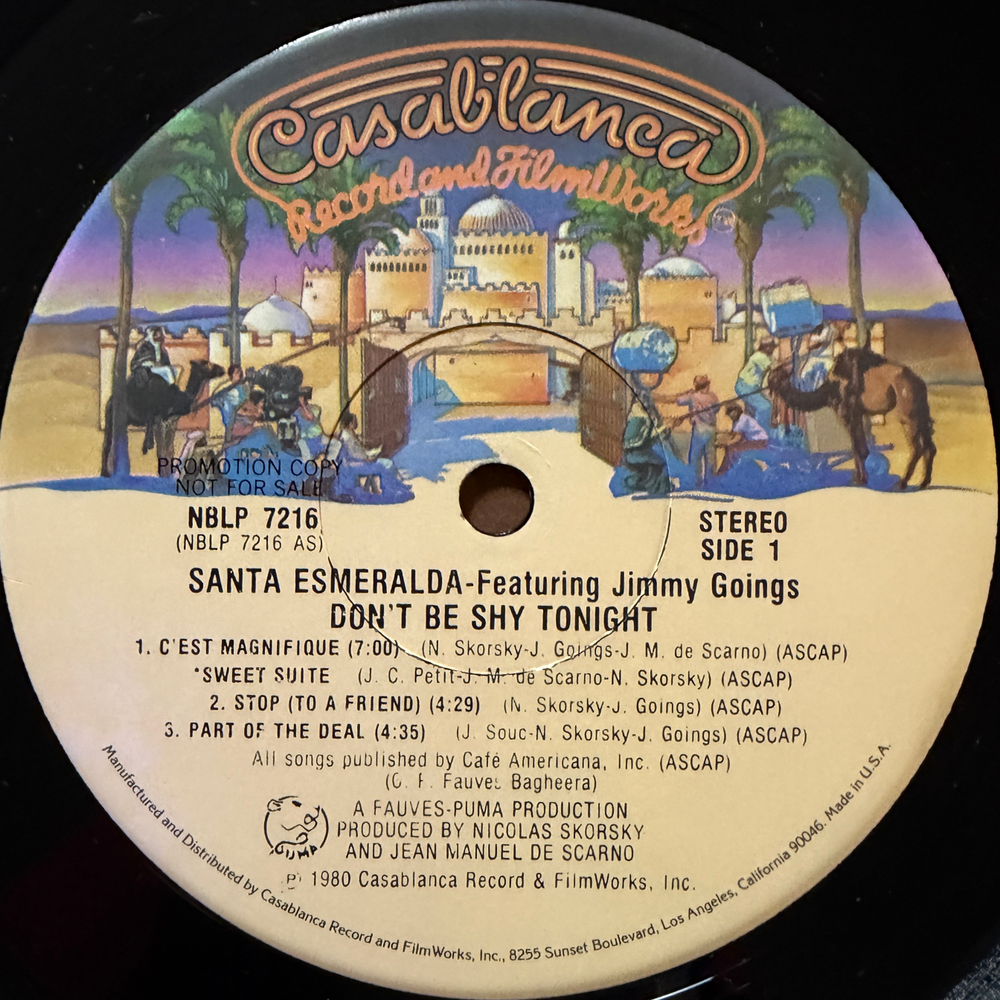 Santa Esmeralda Featuring Jimmy Goings ‎– Don't Be Shy Tonight (США 1980г.)